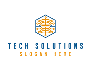 Technology Circuit Software logo design