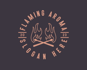 Flaming Match Stick logo