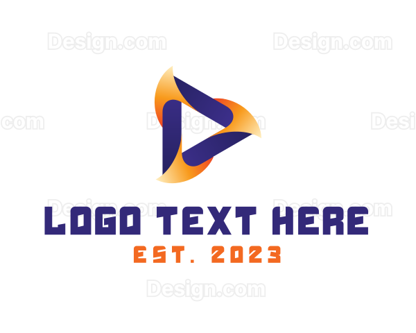 Abstract Media Player Logo