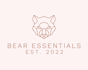 Minimalist Wild Bear logo