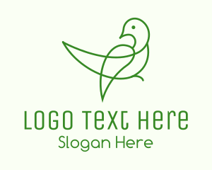 Nature Leaf Bird logo