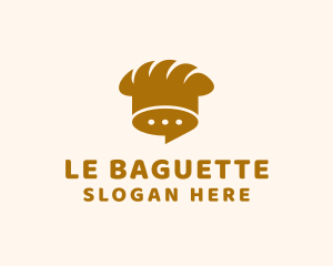 Baguette Toque Chat logo design