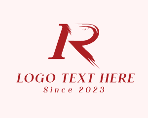 Paint Letter R Boutique logo