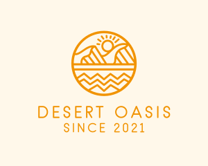 Sun Mountain Desert logo design