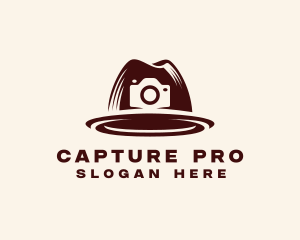 Travel Hat Camera logo design