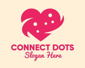 Pink Heart Dots logo