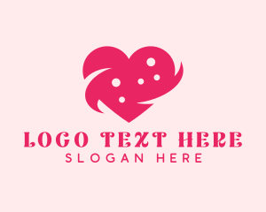 Pink Heart Dots Logo