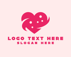 Pink Heart Dots logo