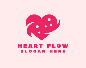 Pink Heart Dots logo