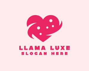 Pink Heart Dots logo design