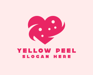 Pink Heart Dots logo design