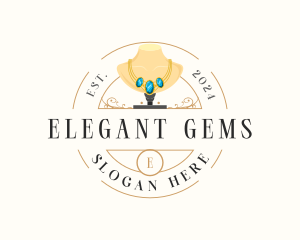 Luxury Necklace Jewelry logo design