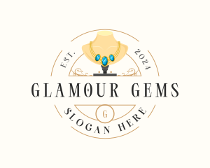 Luxury Necklace Jewelry logo design