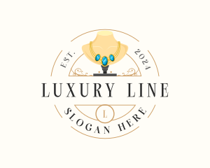 Luxury Necklace Jewelry logo design