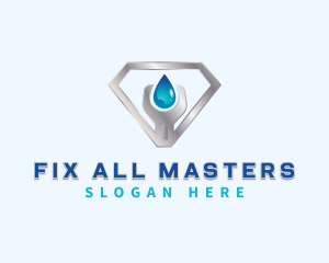 Plumbing Wrench Fix logo design