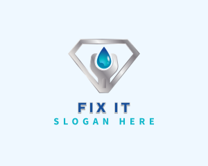 Plumbing Wrench Fix logo design