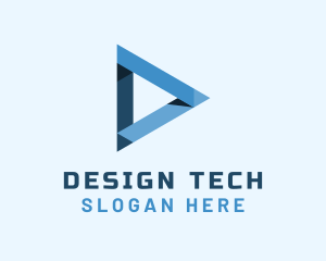 Triangle Media Tech logo design