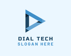 Triangle Media Tech logo design