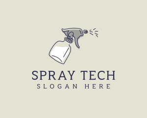 Clean Sprayer Bottle logo design