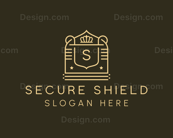 Shield Crown Badge Logo