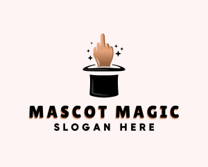 Magic Hat Middle Finger logo design