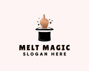 Magic Hat Middle Finger logo design