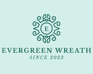 Flower Wreath Natural Decoration  logo design