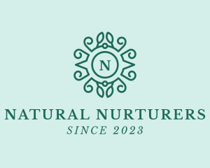 Flower Wreath Natural Decoration  logo design