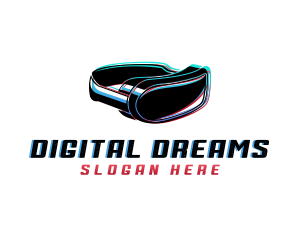 Virtual Headset Gadget logo design