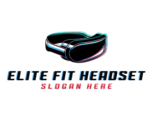 Virtual Headset Gadget logo design