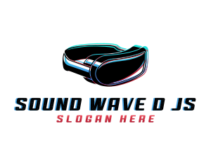 Virtual Headset Gadget logo design