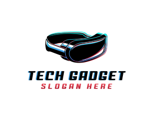 Virtual Headset Gadget logo design