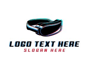 Virtual - Virtual Headset Gadget logo design