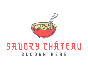 Asian Noodle Restaurant  logo design