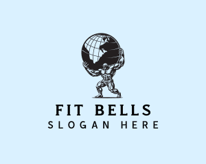 Strong Atlas Fitness logo design