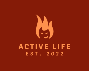 Smiling Hot Fire Energy logo
