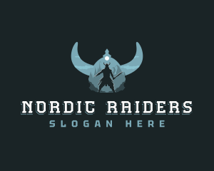 Viking Warrior Helmet logo design