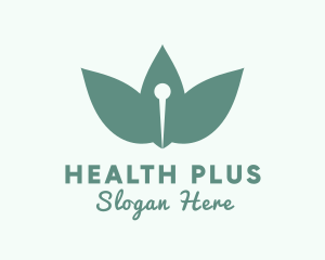 Herbal Acupuncture Needle logo design