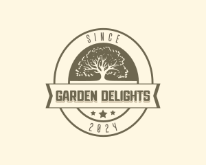 Tree Botanical Garden logo design