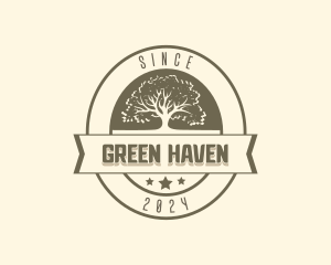 Tree Botanical Garden logo design