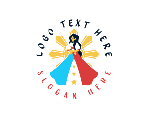 Filipina Filipiniana Dress logo