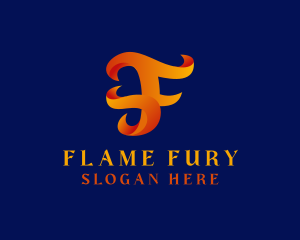 Flame Game Streamer logo design