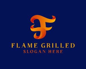 Flame Game Streamer logo design