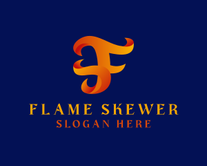 Flame Game Streamer logo design