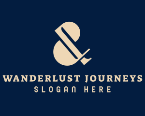 Elegant Ampersand Type  Logo