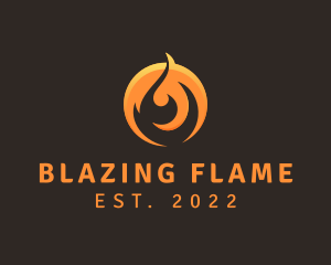 Hot Gas Fire logo design