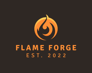 Hot Gas Fire logo design