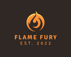 Hot Gas Fire logo design