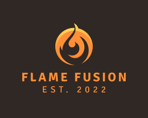 Hot Gas Fire logo design