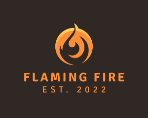 Hot Gas Fire logo design